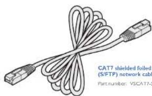 CAT7 shielded foiled (S/FTP) network cable Part number: VSCAT7-3