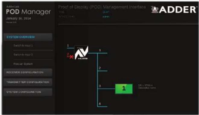 Adder ADDERLink DV104T - Accessing the AdderLink POD Manager - 1