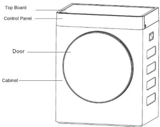 Top Board Control Panel Door Cabinet