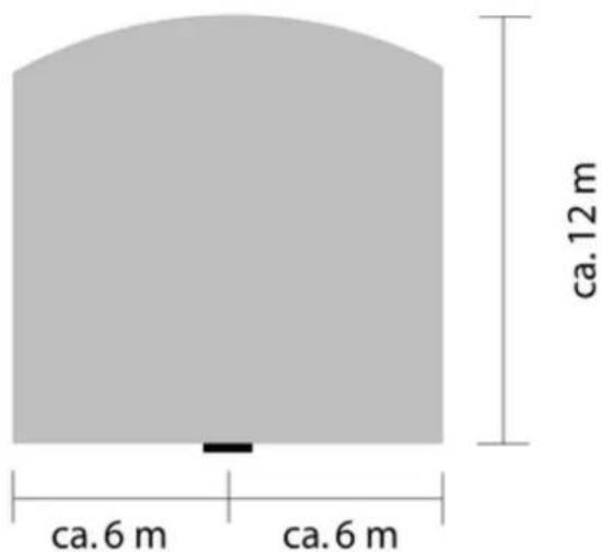 ca.12 m ca.6 m ca.6 m