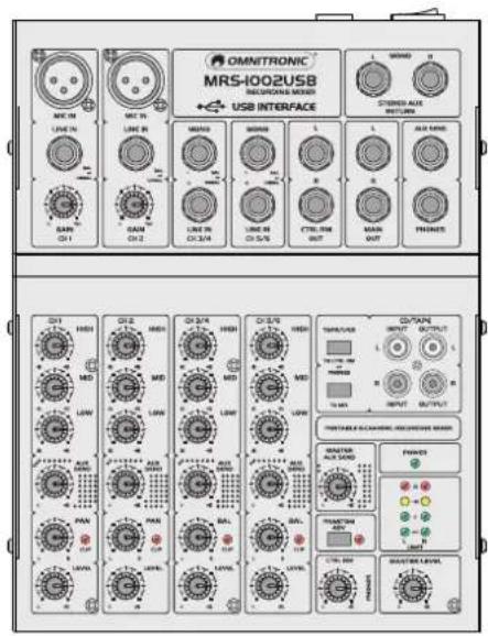 Omnitronic MRS-1002USB - Kompaktes Audiomischpult - 1
