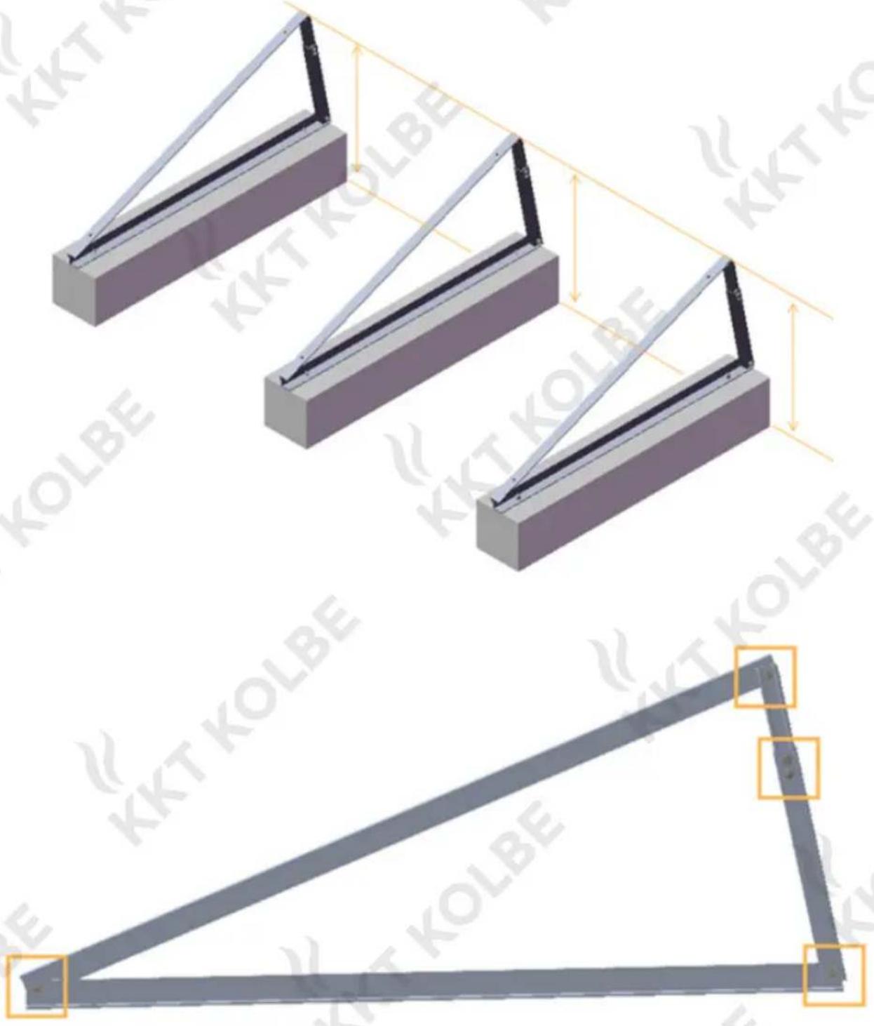 KKT Kolbe SPMS04 - Einbau des verstellbaren Dreiecksgestells - 3