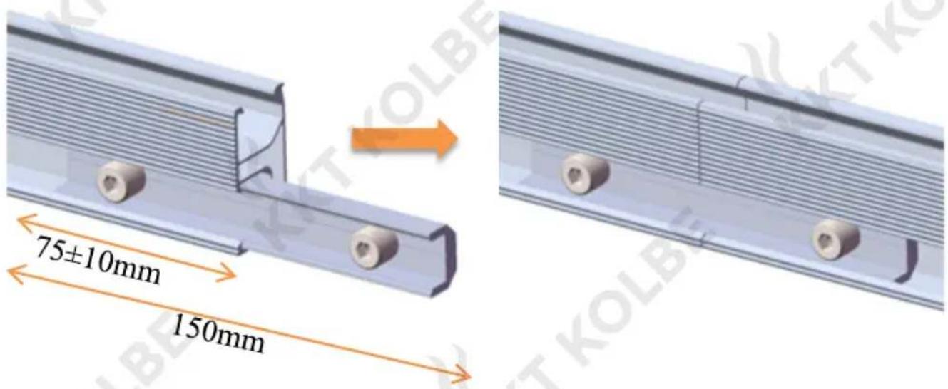 KKT Kolbe TRI90-15-2 - Einbau der Schiene - 1