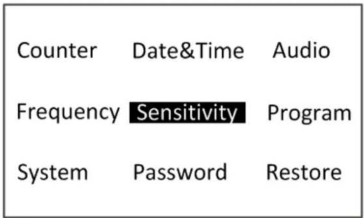 Counter Date&Time Audio Frequency Sensitivity Program System Password Restore