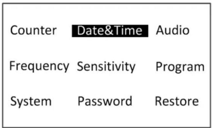 Counter Date&Time Audio Frequency Sensitivity Program System Password Restore