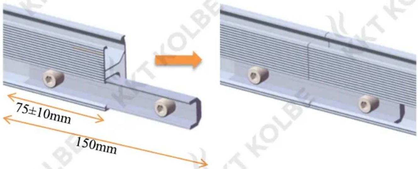 KKT Kolbe MDB01MONTAGESET2B - Einbau der Schiene - 1