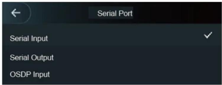 Serial Port Serial Input Serial Output OSDP Input