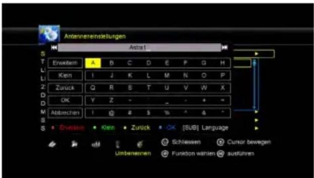Antennereinstellungen S Erwegen A B C D E F G H Klein I J K L M N O P Zurück Q R S T U V W X OK Y Z - - - + - Abbrachen I # S % ^ & * S Environ Klein Zurück OK [SUB] Language Schleisen Cursor bewegen Untenennen Funktion wählen ausführen