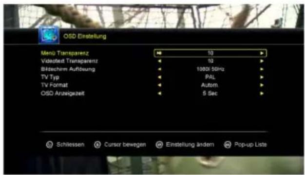 MEGASAT HD 935 Twin V2 - OSD settings - 1