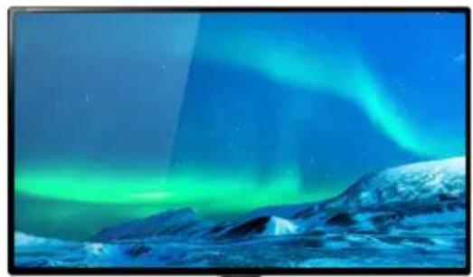 Astronomical image of a snowy mountain landscape under a vibrant blue sky with green aurora (no text or symbols visible)