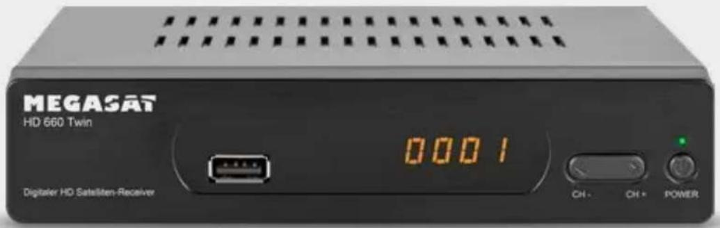 MEGASAT HD 660 Twin Digitaler HD Satellten-Receiver 0001 CH - OH + POWER