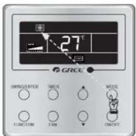 27° SWING/INTER TIME MODE FUNCTION FAN CNOCKT