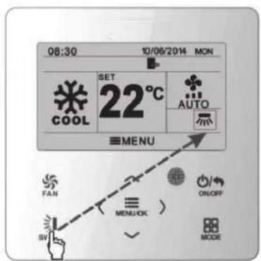 08:30 10/06/2014 MON SET 22°C AUTO MENU FAN MENUCK ON/OFF SV MODE