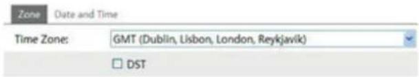 Zone Date and Time Time Zone: GMT (Dublin, Lisbon, London, Reykjavik) □ DST