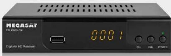 MEGASAT HD 200 C V2 Digitaler HD Receiver 0:00:1 CH DH+ POWER