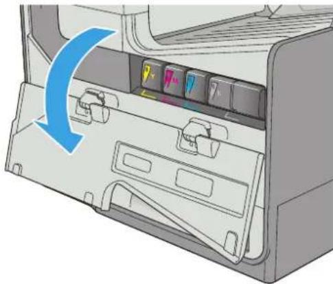 HP PageWide Enterprise Color MFP 586dn - Entfernen und Ersetzen der Patrone - 1