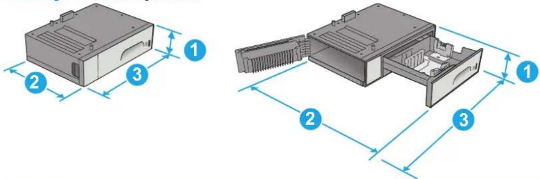 HP PageWide Enterprise Color MFP 586dn - Druckerabmessungen - 2