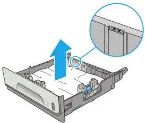 HP PageWide Enterprise Color MFP 586dn - Beseitigen von Staus in Fach 2 - 3
