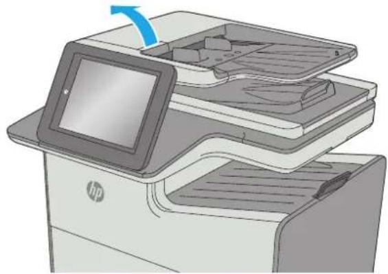 HP PageWide Enterprise Color MFP 586dn - Beheben von Papierstaus im Vorlageneinzug - 1