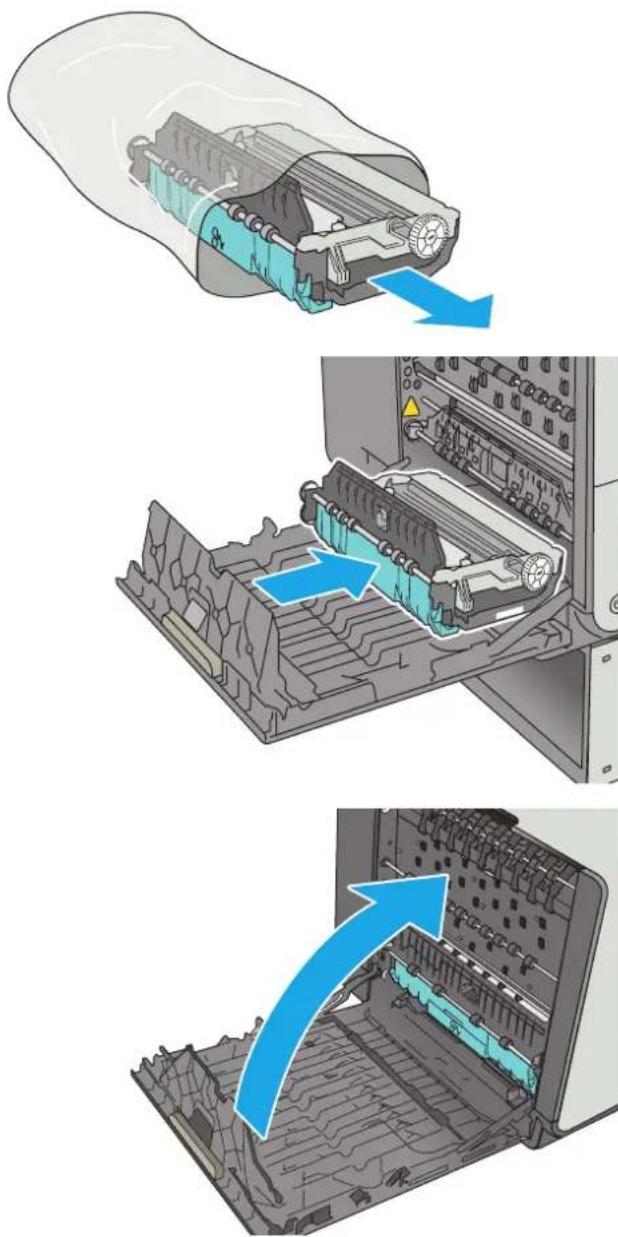 HP PageWide Enterprise Color MFP 586dn - Entfernen und Ersetzen der Tintenauffangeinheit - 2