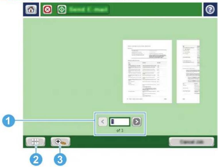 HP PageWide Enterprise Color MFP 586dn - Eingeben der Adressen aus der Kontaktliste - 2