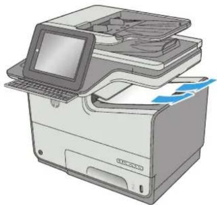 HP PageWide Enterprise Color MFP 586dn - Beheben von Staus im Ausgabefach - 1
