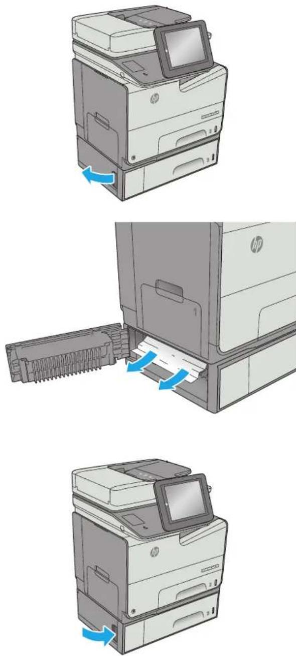 HP PageWide Enterprise Color MFP 586dn - Beseitigen von Papierstaus in Fach 3 (Zubehör) - 1