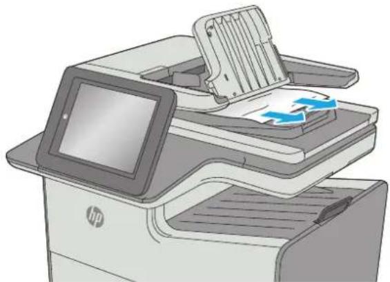 HP PageWide Enterprise Color MFP 586dn - Beheben von Papierstaus im Vorlageneinzug - 3