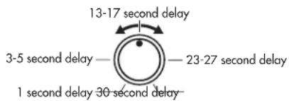 13-17 second delay 3-5 second delay — — 23-27 second delay 1 second delay 30 second delay