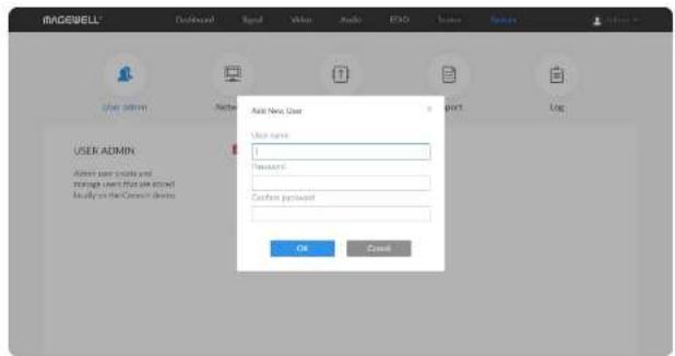 Riadewell Add New User User name: Password: Cashier password OK Cancel