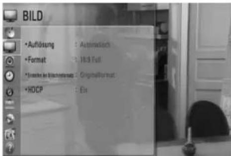 BILD • Auflösung : Automatisch • Format : 18.9 Full • (Erwartet des Börschreinformat) : Ongewallverlust • HDCP : Es