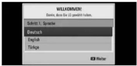 WILLKOMMEN! Denik, dass Sie LG gewählt haben. Schritt 1. Sprache Deutsch English Türkge €30 Weiter
