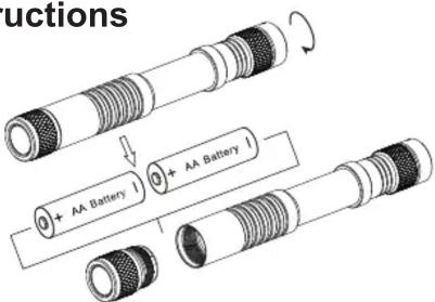 Reductions 0 + AA Battery 1 0 + AA Battery 1