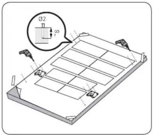 SAMSUNG DW50R4071BB - KROK 5 Montaż panelu niestandardowego - 1