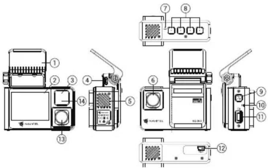 Navitel R2 Duo - Eszköz elrendezése - 1