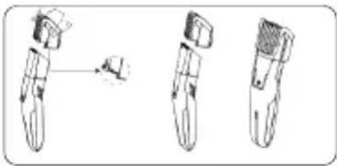 Arzum Trace AR5200 - Attaching, detaching and adjusting the Hair/Beard trimming nozzles (6 or 7) - 1