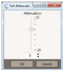 Set Attenuati Attenuation -12 - - - - - - - - - - - 0 OK Cancel