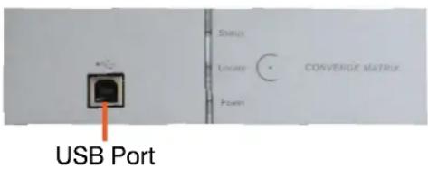 USB Port Status Local Converge Matrix Power