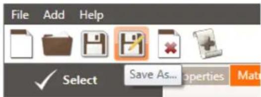 File Add Help ✓ Select Save As... Properties Mate
