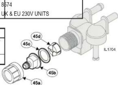 8574 UK & EU 230V UNITS 45d 45c 45b 45a IL1704