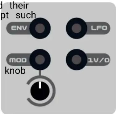 d their opt such ENV LFO MOD knob 1V/0