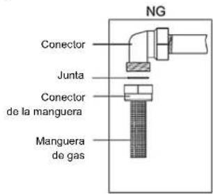 NG Conector Junta Conector de la manguera Manguera de gas