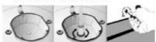 Kunft KGS4503 - Nozzle change operation for stovetop gas burners: - 2