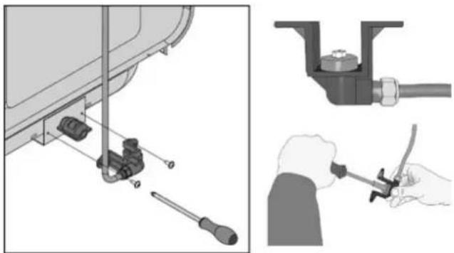 Kunft KGS4503 - Nozzle change operation for oven burners: - 1