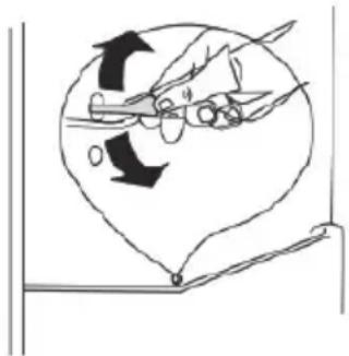 Diagram of a mechanical or electrical component with directional arrows indicating motion (no text or symbols)