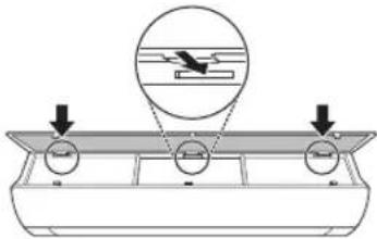 Diagram showing a mechanical or electrical setup with labeled components and directional arrows indicating movement or force.