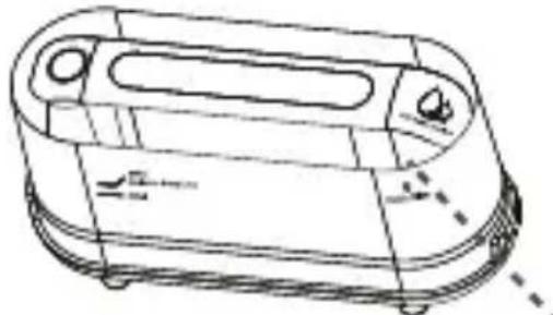 Technical line drawing of a portable electronic device (no text or symbols)