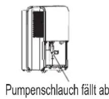 Pumpenschlauch fällt ab