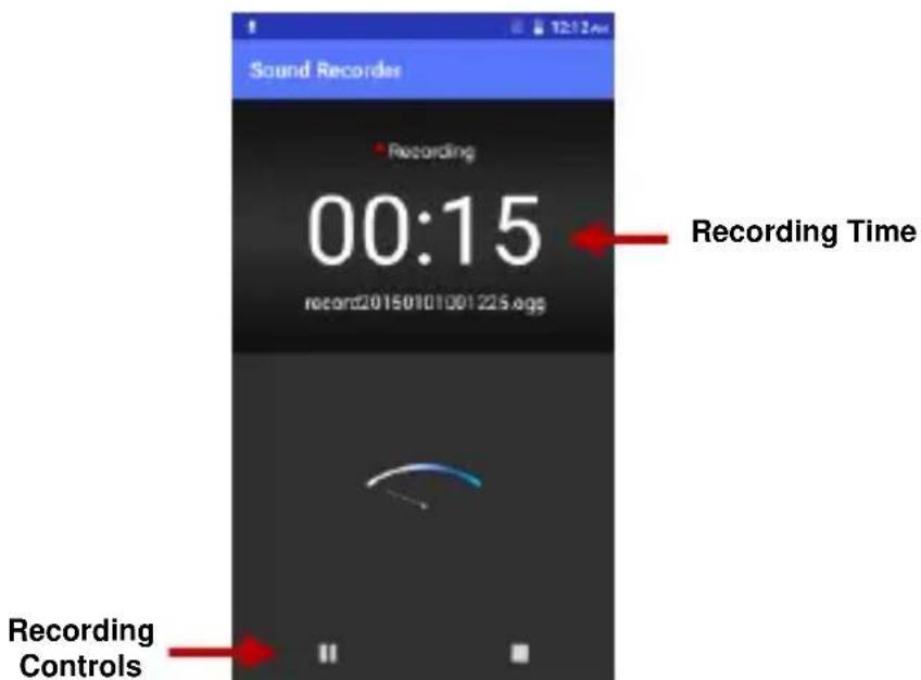 Sound Records Recording 00:15 record20150101001225.agg Recording Time Recording Controls