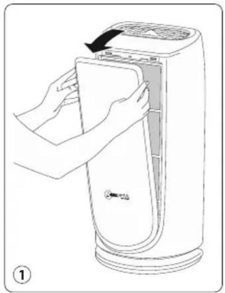 TEFAL Intense Pur Air PU6075 - DISASSEMBLING/REASSEMBLING FILTERS - 1